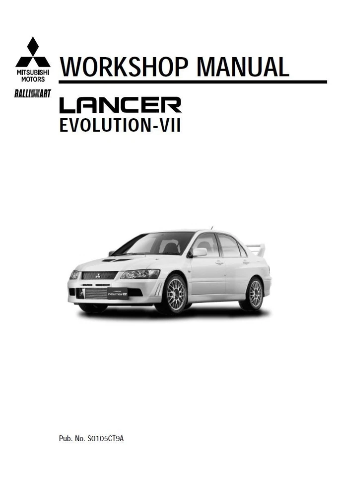 Mitsubishi Lancer Evolution VII  Workshop Service Manual USB 2001 - 2003 - Image 2 of 4