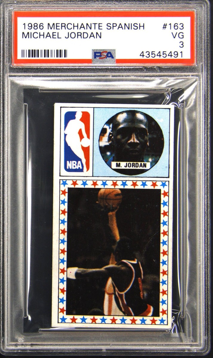 1986 MERCHANTE SPANISH #163 MICHAEL JORDAN PSA 3 | eBay