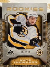 2006-07 SP Game Used Authentic Rookies Nate Thompson RC #105 #984/999