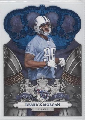2010 Panini Crown Royale Rookie Blue 47/100 Derrick Morgan #128 Rookie RC 0a1