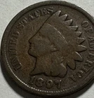 1897 Indian Head Small Cent 1C Philadelphia Business Strike BN Circulated