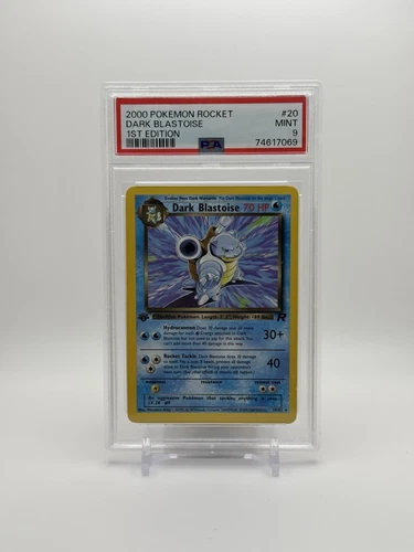 PSA 9 Mint Dark Blastoise #20 1st Edition Non Holo - Pokémon Team Rocket