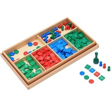 Stamp Game,Montessori Wooden Math Materials Counting Toy, Early Development W...