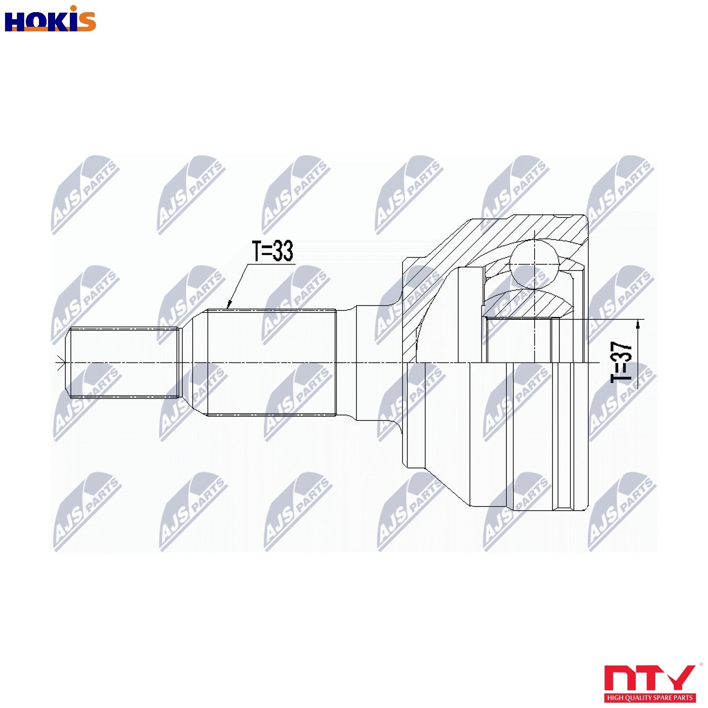 JOINT KIT DRIVE SHAFT NPZ-CH-024 FOR HUMMER L52 3.5L LLR 3.7L 5cyl HUMMER H3 - Image 9