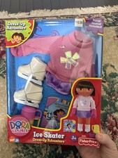 Dora The Explorer Ice Skater Dress Up Adventure Set 2005 Fisher Price Viacom NIB