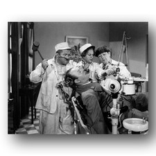 Moe Howard, Larry Fine, Curly Howard Photo 8x10 All The World's A Stooge 1941-1