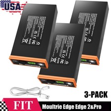 3x 5000mAh Battery for Moultrie Cellular Trail Cameras Edge/Edge 2/Edge 2 Pro