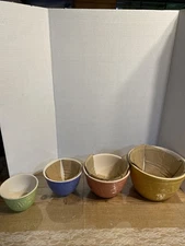 Vintage Coastline Imports Bowls Mixing/Nesting Lot Of 4