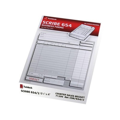Rexel Twinlock Scribe 654 Verkaufsbeleg 2 Teil Blätter Packung 100