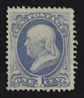 CKStamps: US Stamps Collection Scott#156 1c Franklin Mint H OG