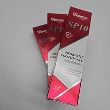 Probiotic Whitening Toothpaste Lot 3 X SP10 Bright & White Dental Toothpaste NEW