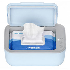 Baby Wipe Warmer Adjustable Temp Silent Heating Large Capacity Blue