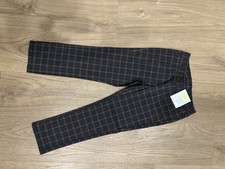 Cat Jack Boys Size 5 Straight Pants Navy Blue Elastic Adjustable Waist