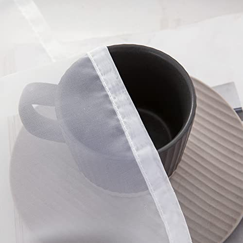 2 Panels Kitchen Tiers Half Window Sheer 29"W x 40"L (Pack of 2) White - Picture 4 of 7