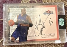 2000 Fleer Autographics Vince Carter Auto SSP Raptors Great Condition!