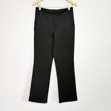 Good American Scuba Cropped Trousers Pants Size 4 27 Black Straight Compression