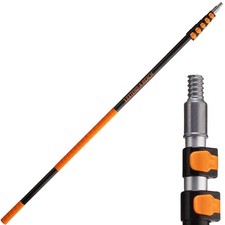1.5-7.3m Telescopic Extension Pole // 5-24 ft Multi-Purpose Extendable Pole w...