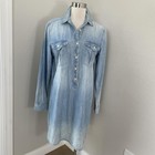 Polo Ralph Lauren Dress Womens Large Light Wash Denim Chambray Shirt Long Sleeve