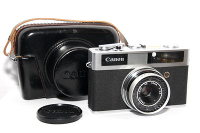 CANONET JUNIOR 1963 Objektiv CANON SE 40mm 2.8 Automatik mit Tasche REVIDIERT
