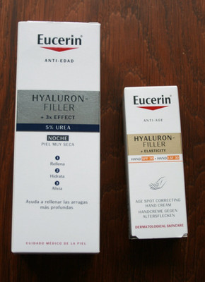 Eucerin Hayaluron Filler, Nacht, mit 5% Urea für sehr trockene Haut + Handcreme