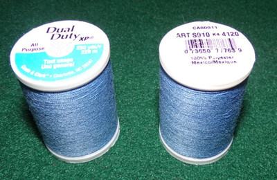 Dual Duty All Purpose Polyester Thread, 250 yards, Light Cornflower (4120)