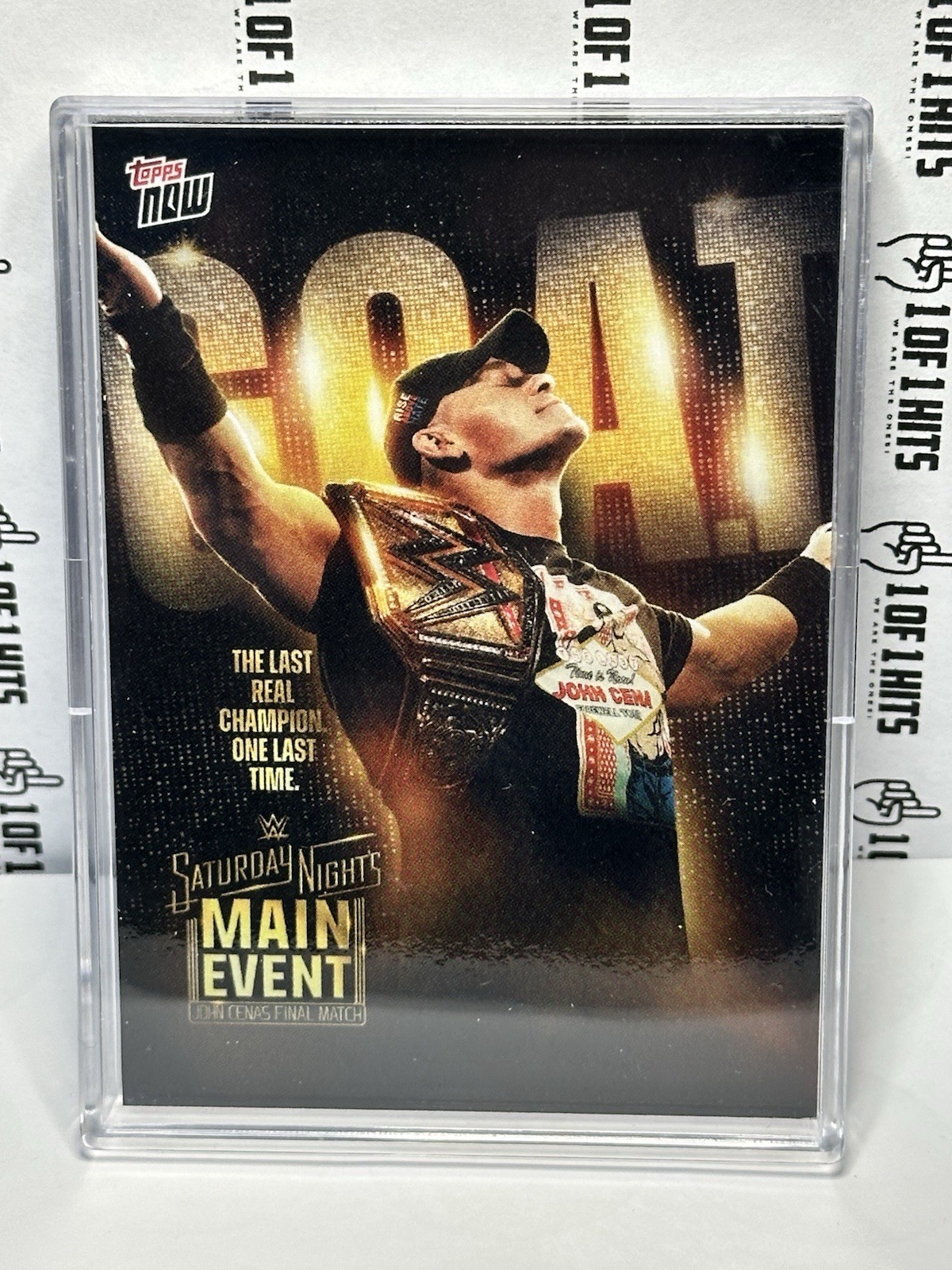 John Cena Final Match 2025 WWE Topps NOW Card CENA In Hand !!