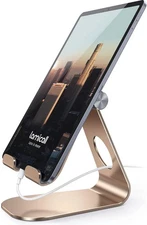 Lamicall Tablet Stand Adjustable, Tablet Stand : Desktop Stand Holder Dock