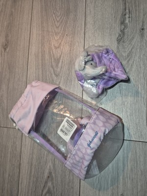 Johnson's Baby Elefant Bettdecke & Kulturtasche Neu Babygeschenk