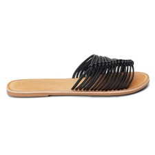 BEACH by Matisse Baxter Slide Flat Womens Black Casual Sandals BAXTER-001