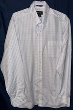 Eddie Bauer XL Tall Wrinkle Resistant Cotton Check Button Down Shirt