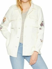 Levi's Womens Oversize Floral Embroidered Shirt Jacket Cotton Size S
