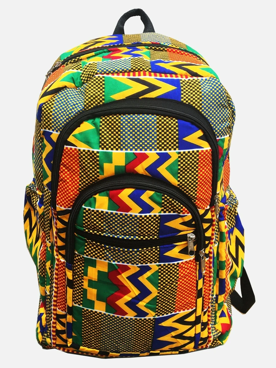 Kente backpack sales