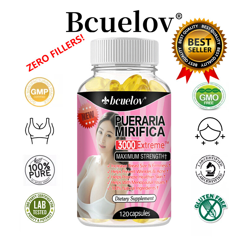 Pueraria Mirifica - Premium - Kapseln- Vitalität - Brustvergrößerung - Vegan