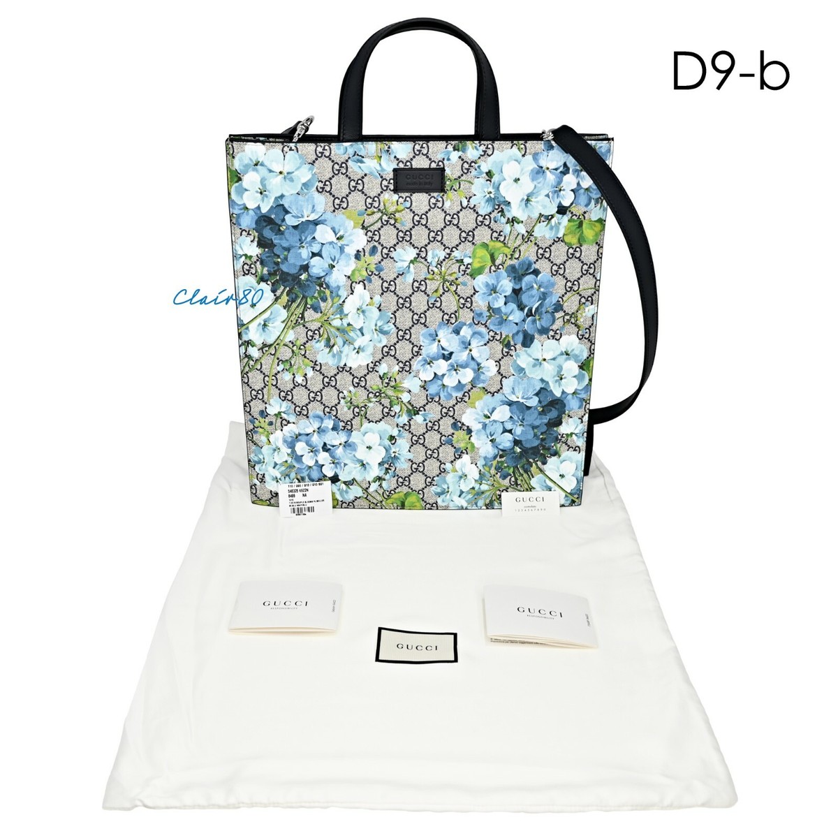 New Authentic Gucci GG Supreme & Leather Blooms Tote | eBay