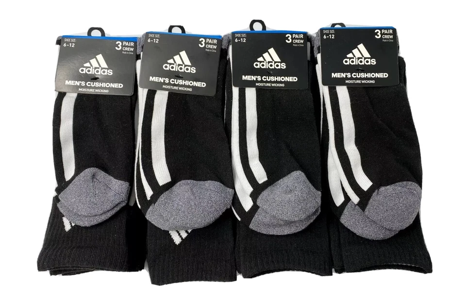 Lote de 12 pares de calcetines acolchados Adidas Core vertical plantilla de 3 bandas Foto 2 de 4