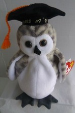 Ty  WISER  the Owl Class of '99 Original Beanie Baby 1999 mint condition 4238