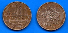 France 10 Francs 1987 Electric Industry Frcs Frc Free Shiping Worldwide Franc