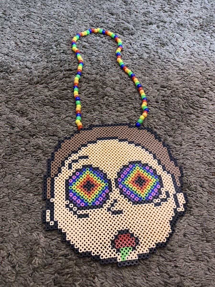 NEW Rick and Morty￼￼ Kandi Perler Necklace EDM EDC Fest Rave
