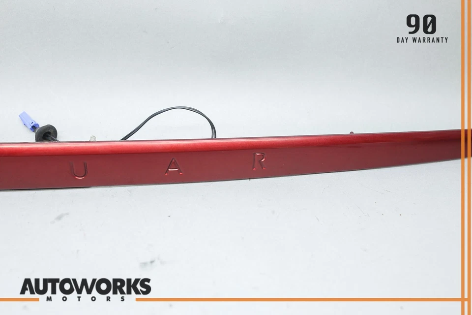 04-07 Jaguar XJR XJ8 SV8 X350 Tapa Trasera Maletero Moldura Panel con Botón Rojo OEM Foto 4 de 4