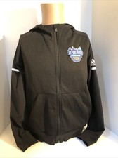 Adidas The Dream Challenge Atlanta Womens small black full zip hooded jacket