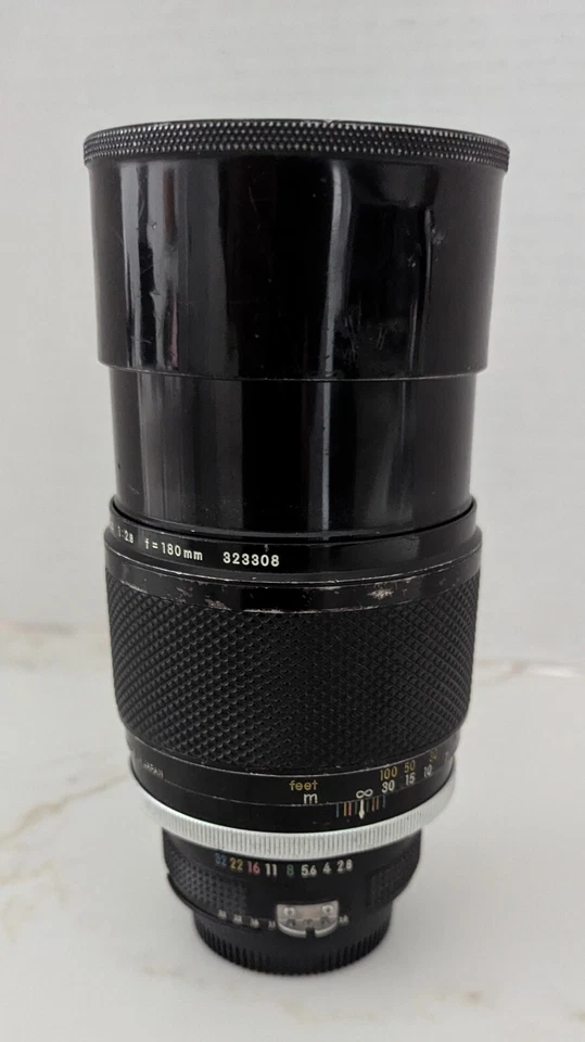 Vintage Nikon Nikkor Auto 1:2.8 F=180mm Lens Made in Japan - Image 2 of 4
