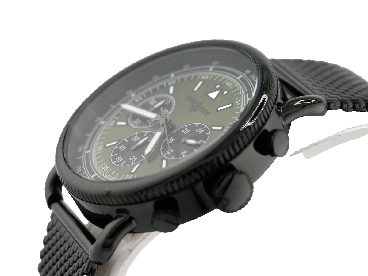 NEW INVICTA CHASE DURER CDW-0154 BLACK GREEN DIAL QUARTZ