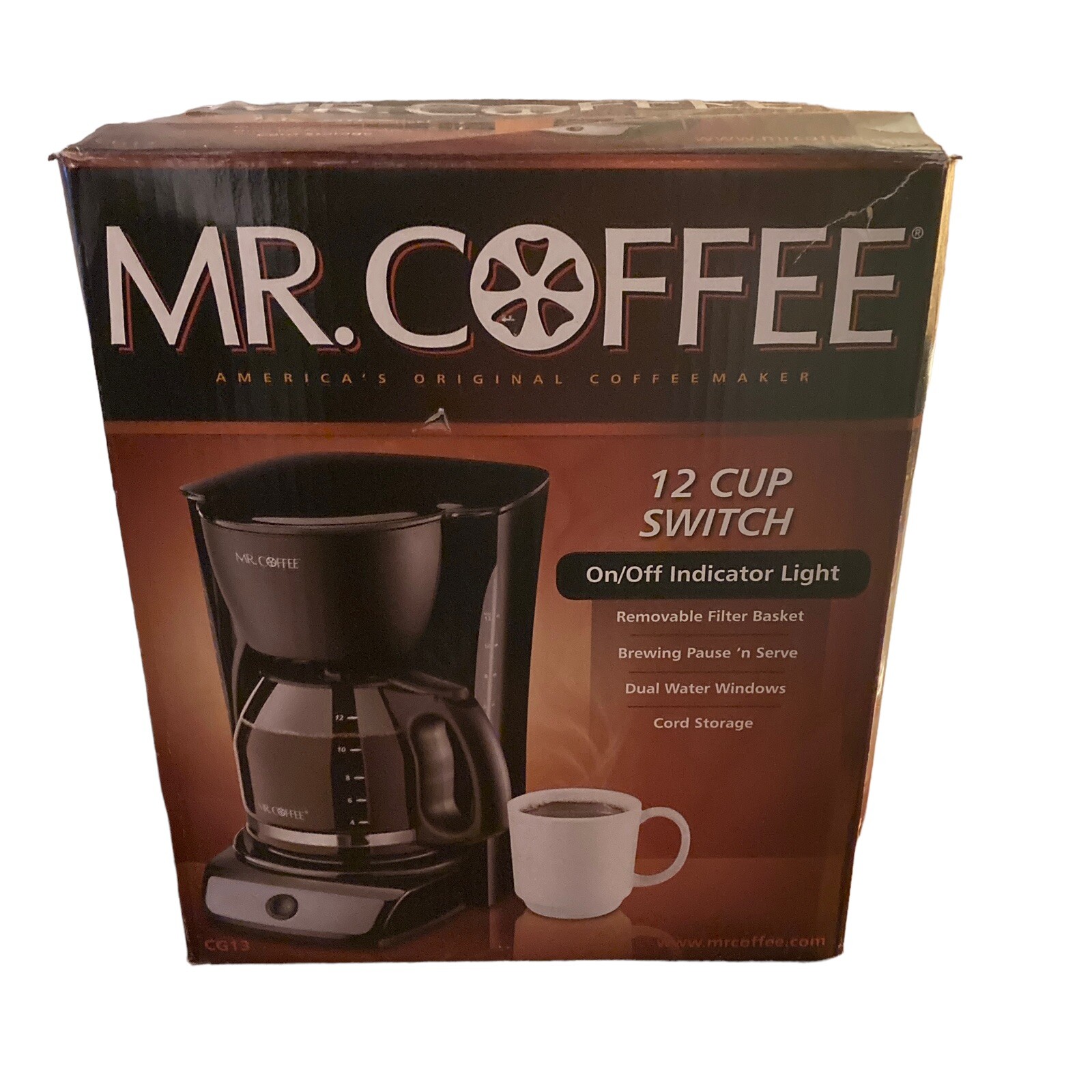 Mr. Coffee CG13 12 Cup Switch Coffeemaker Black eBay