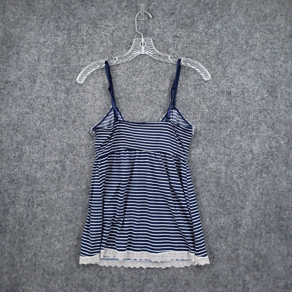 Camiseta sin mangas Marilyn Monroe para mujer M mediana azul con puntas sin mangas cuello en V encaje ribete cami Foto 2 de 4