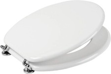 COPRIWATER SEDILE WC IN LEGNO BIANCO UNIVERSALE TAVOLOCCIA COPRIVASO PER VATER