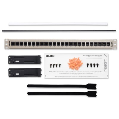 Belden AX103254 24-Port 10GX KeyConnect Patch Panel 1U UTP Pre-loaded