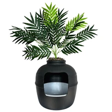 Original Hidden Litter Box Planter Essentials Kit Litter Box Liner & Faux Plant