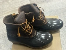 Sperry Top Sider STS91176 Women's Brown Waterproof Saltwater Duck Boot Size 08.0