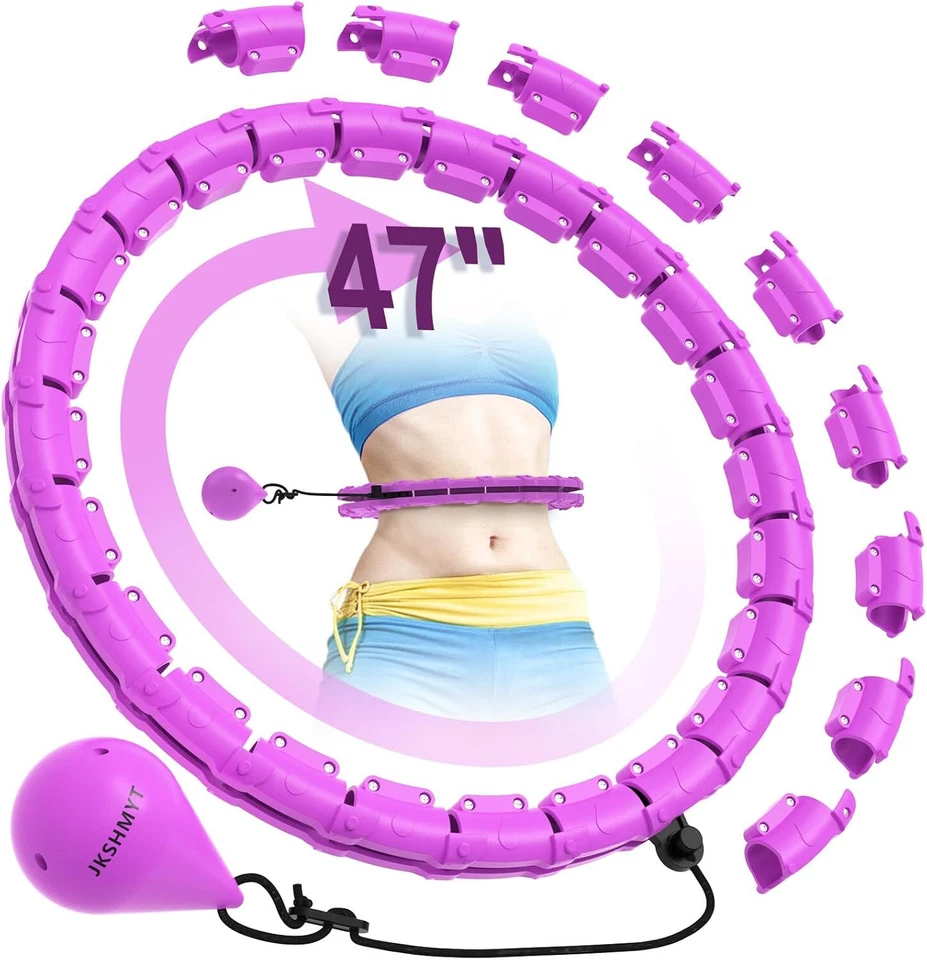 Aros de hula con peso Infinity Hoop Fit talla grande 47", para adultos pérdida de peso Foto 3 de 3