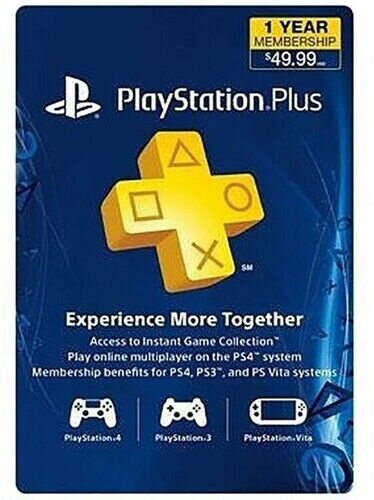 PlayStation Plus 12 Month Membership Games Accessories - Zavvi UK